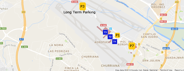 Malaga Airport Car Park Map